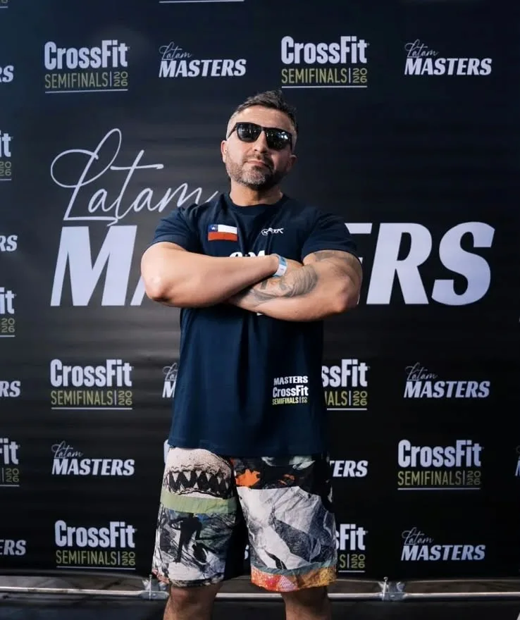 Kris Ojeda en el photocall de CrossFit Latam Masters Semifinals 2026